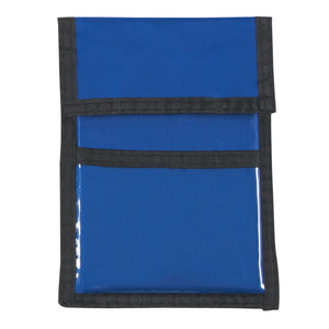 Nylon Neck Wallet Badge Holder - Royal Blue