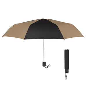 42" Arc Budget Telescopic Umbrella HT_4130 - Tan With Black