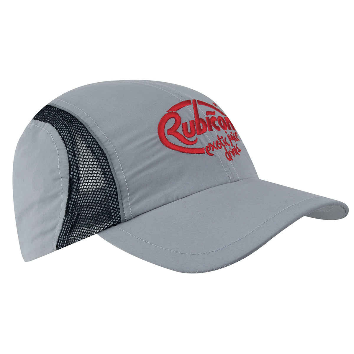 4 Panel Sports Cap with Mesh Inserts - Custom Embroidered