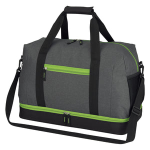 Tribeca Duffel Bag (Gray With Lime)