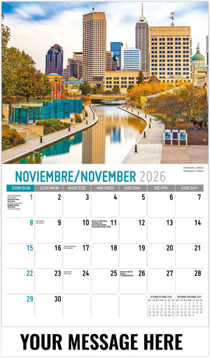 Scenes of America (Bilingual) - 2026 Promotional Calendar