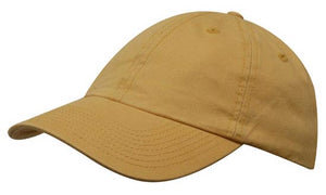 Washed Chino Twill Cap - Mustard