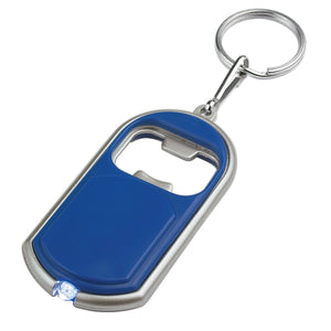 Bottle Opener Key Chain With Led Light - Royal Blue