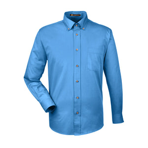 Men's Easy Blend™ Long-Sleeve Twill Shirt with Stain-Release - French Blue