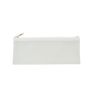 Zippered Pencil Case - Frost White