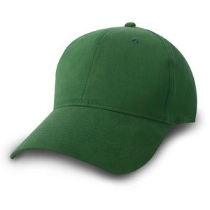 Constructed Mid Weight Brushed Cotton Twill Cap - Dark Green