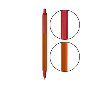 Metallic Orange BIC® Clic Stic® Pen - Metallic Orange With Red