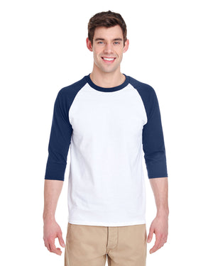 Gildan Adult Heavy Cotton™ Three-Quarter Raglan Sleeve T-Shirt