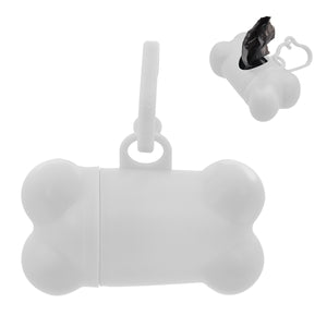 Bone Shaped Dog Bag Dispenser - White