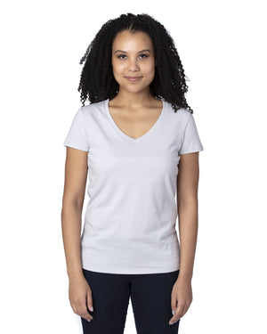 Threadfast Ladies' Ultimate CVC V-Neck T-Shirt