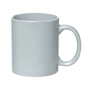 11 Oz. Colored Stoneware Mug - Solid/Two-Tone - Gray