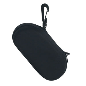 Sunglass Case With Clip - Black