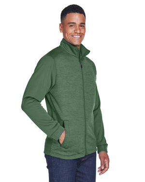 Devon & Jones Men's Newbury Colorblock Mélange Fleece Full-Zip