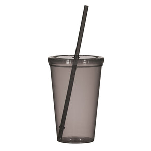 20 Oz. Sunsplash Single Wall Tumbler - Translucent Charcoal