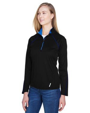 North End Ladies' Radar Quarter-Zip Performance Long-Sleeve Top