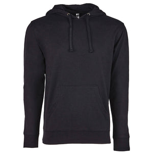 Unisex Laguna French Terry Pullover Hooded Sweatshirt - Black