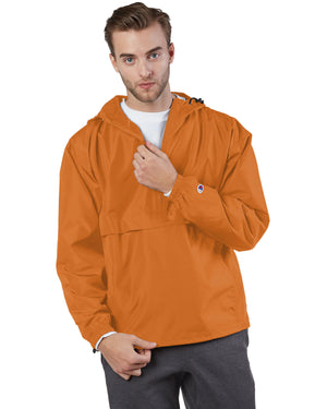 Champion Adult Packable Anorak Quarter-Zip Jacket - Orange