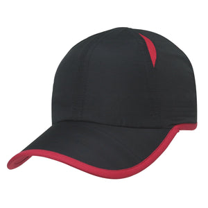 Hit-Dry Contrasting Cap - Black With Red