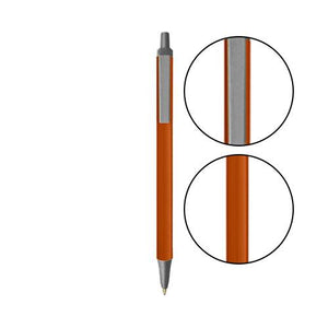 Metallic Orange BIC® Clic Stic® Pen - Metallic Orange With Silver