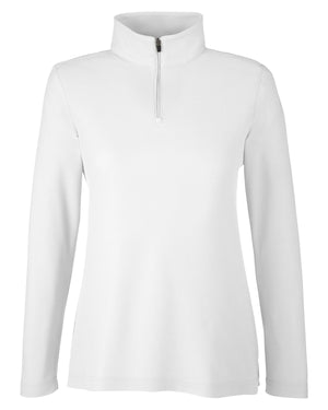 Core365 Ladies' Fusion ChromaSoft™ Pique Quarter-Zip