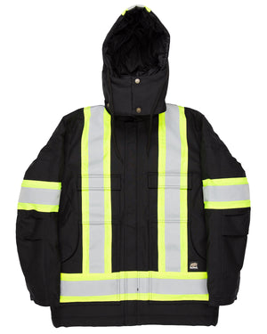 Berne Men's Tall Safety Striped Arctic Insulated Chore Coat