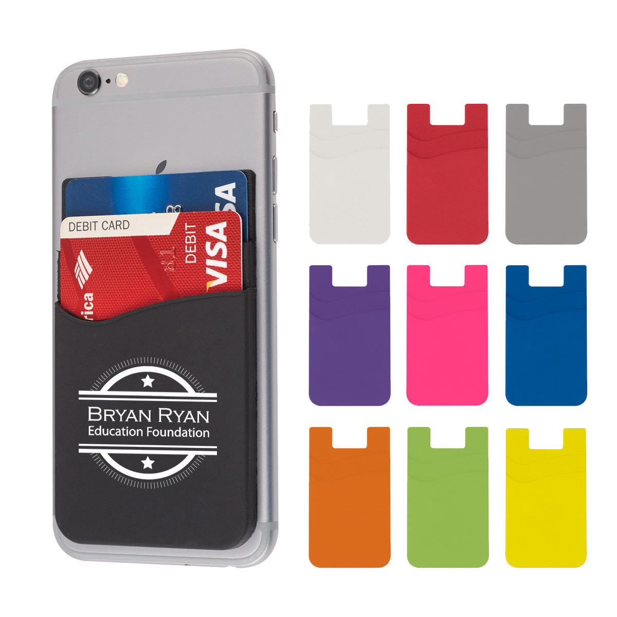 Dual Pocket Silicone Phone Wallet