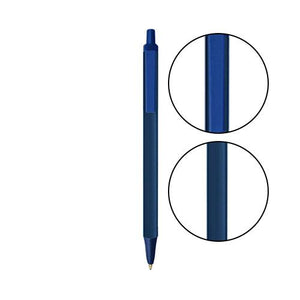 Metallic Dark Blue BIC® Clic Stic® Pen - Metallic Dark Blue With Navy