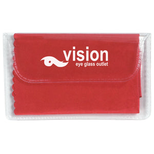 Microfiber Cleaning Cloth In Case - Red