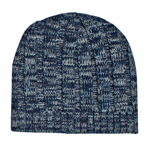 Knit Beanie Cap - Navy Blue