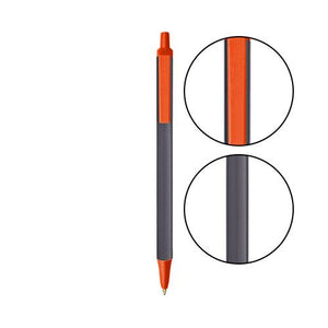 Slate BIC® Clic Stic® Pen - Slate With Orange