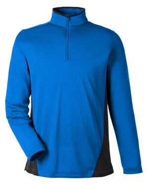 Harriton Men's Flash Snag Protection Plus IL Colorblock Quarter-Zip