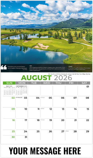 Golf Tips - 2026 Promotional Calendar