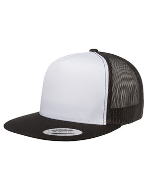 Yupoong Adult Classic Trucker with White Front Panel Cap