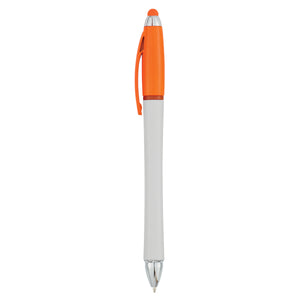 Harmony Stylus Pen With Highlighter - White With Orange