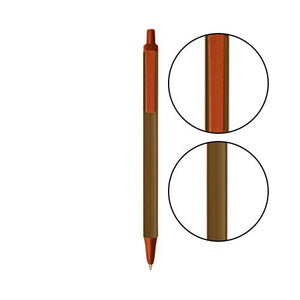 Metallic Brown BIC® Clic Stic® Pen - Metallic Brown With Metallic Orange