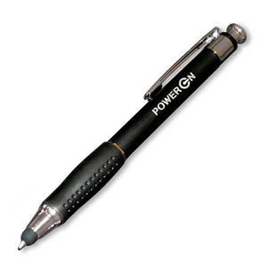 Charger Soft Stylus PDA Promotional Pen - Black