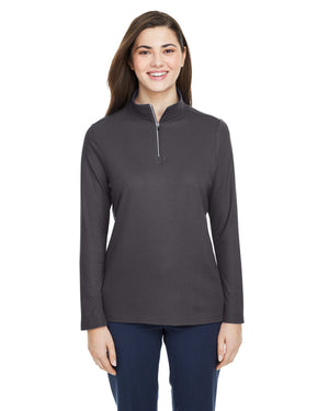 Core365 Ladies' Fusion ChromaSoft™ Pique Quarter-Zip