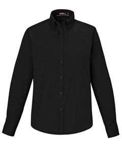 Core 365 Operate Long Sleeve Twill Shirt (Ladies') AC78193 (Black)