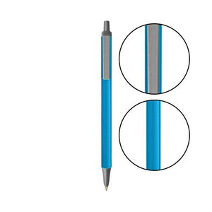 Blue BIC® Clic Stic® Pen - Blue With Silver