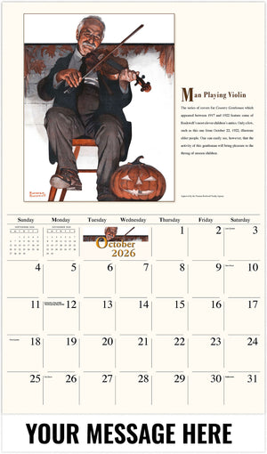 Memorable Images by Norman Rockwell Memory - 2026 Promotional Calendar