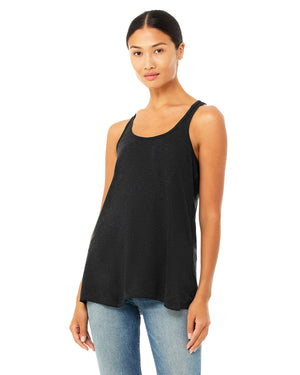 Bella + Canvas Ladies' Flowy Racerback Tank - Black Heather