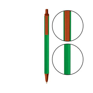 Green BIC® Clic Stic® Pen - Green With Metallic Orange