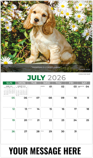 Dogs: Man's Best Friends - 2026 Promotional Calendar