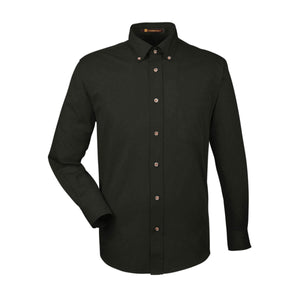 Men's Easy Blend™ Long-Sleeve Twill Shirt with Stain-Release - Black