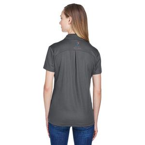 CrownLux Performance™ Ladies' Plaited Polo - Back