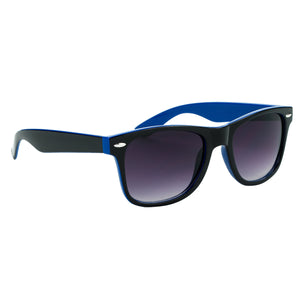 Two-Tone Malibu Sunglasses - Blue With Black