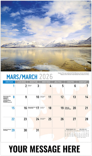 Scenes of Canada (Bilingual) - 2026 Promotional Calendar