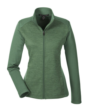 Devon & Jones Ladies' Newbury Colorblock Mélange Fleece Full-Zip