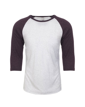 Next Level Apparel Unisex Triblend Three-Quarter Sleeve Raglan