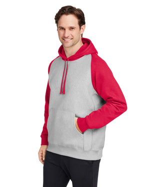 Team 365 Unisex Zone HydroSport™ Heavyweight Colorblock Hooded Sweatshirt